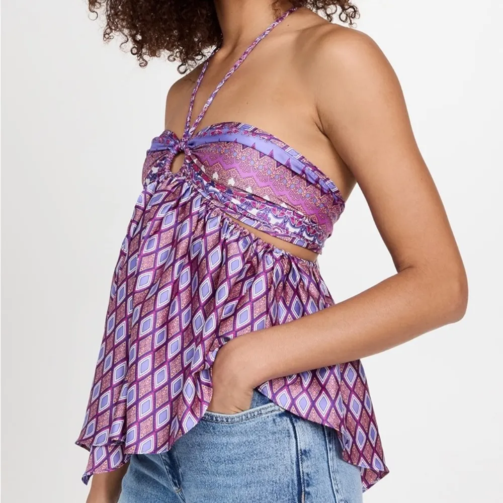 NWT MISA Los Angeles Violeta Scarf Halter Top size XL - Image 2