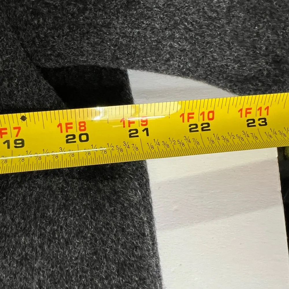 Josh Evan 100% virgin wool black pea coat winter sz 8 casual business warm - Image 6