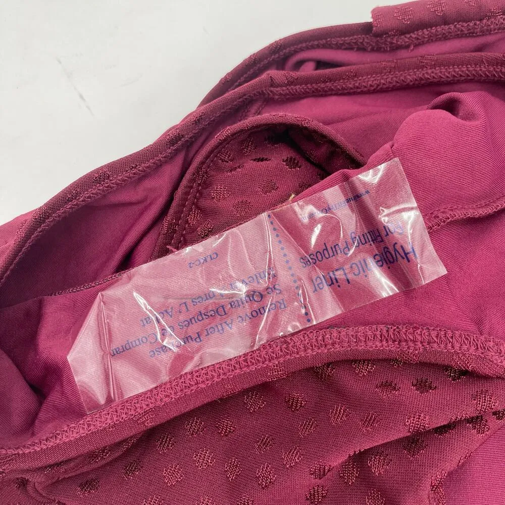 ROBIN PICCONE Julianna Swimsuit Size 4 NEW One Piece Ruffle Dot NWOT Eggplant - Image 14