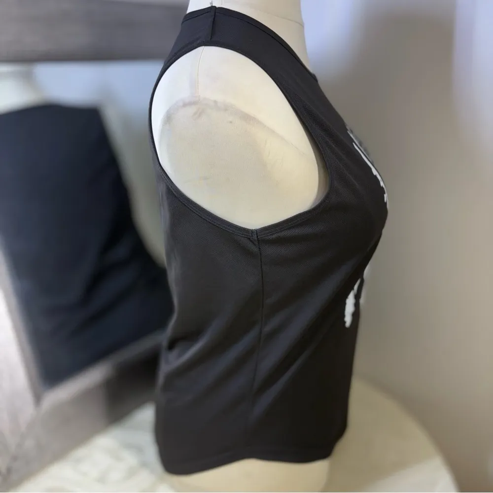 Black Muscle Tee with Graphic Design - Image 11