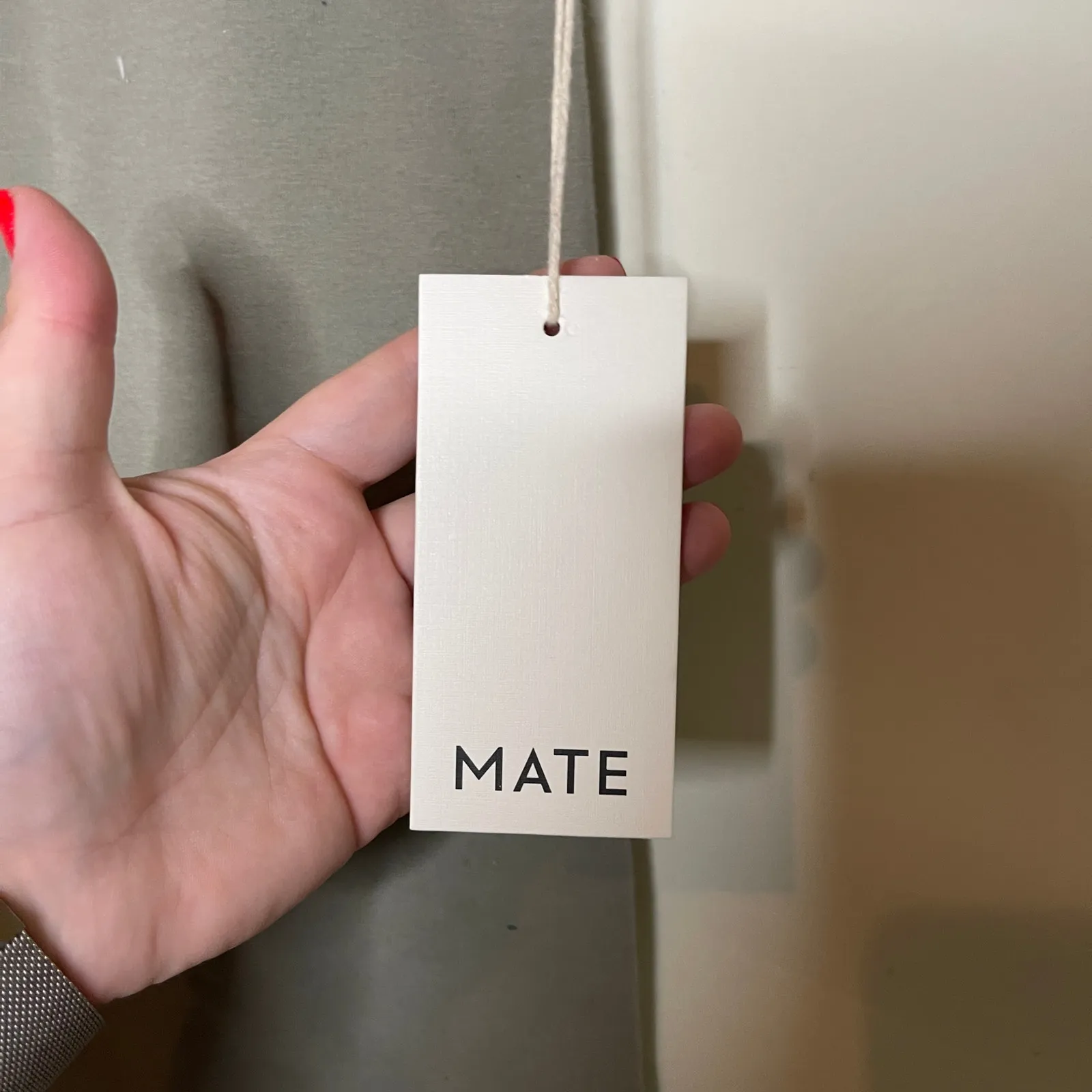 New Mate organic cotton stretch bike shorts sz 1X in sage green - Image 2