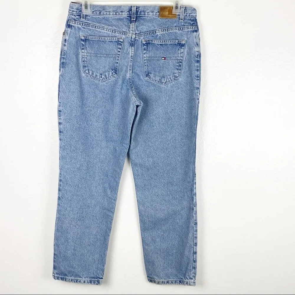 TOMMY HILFIGER Vintage Medium Wash High Rise Mom Jeans, Size 14 - Image 2