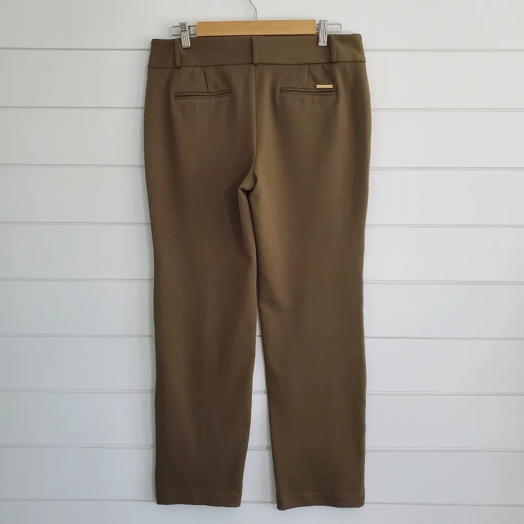 Michael Kors‎ Women's Olive Stretch Pants. Size 10 - Image 2