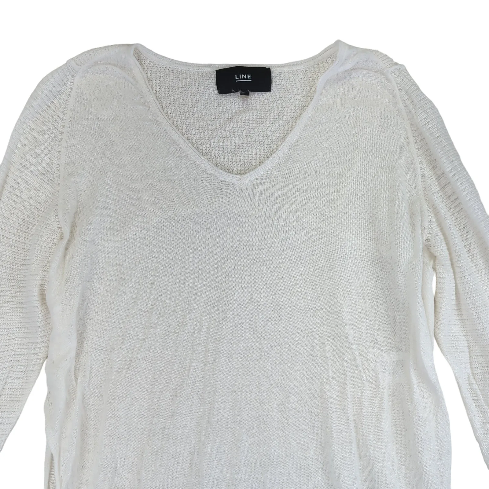 LINE 100% Linen White‎ V - Image 3