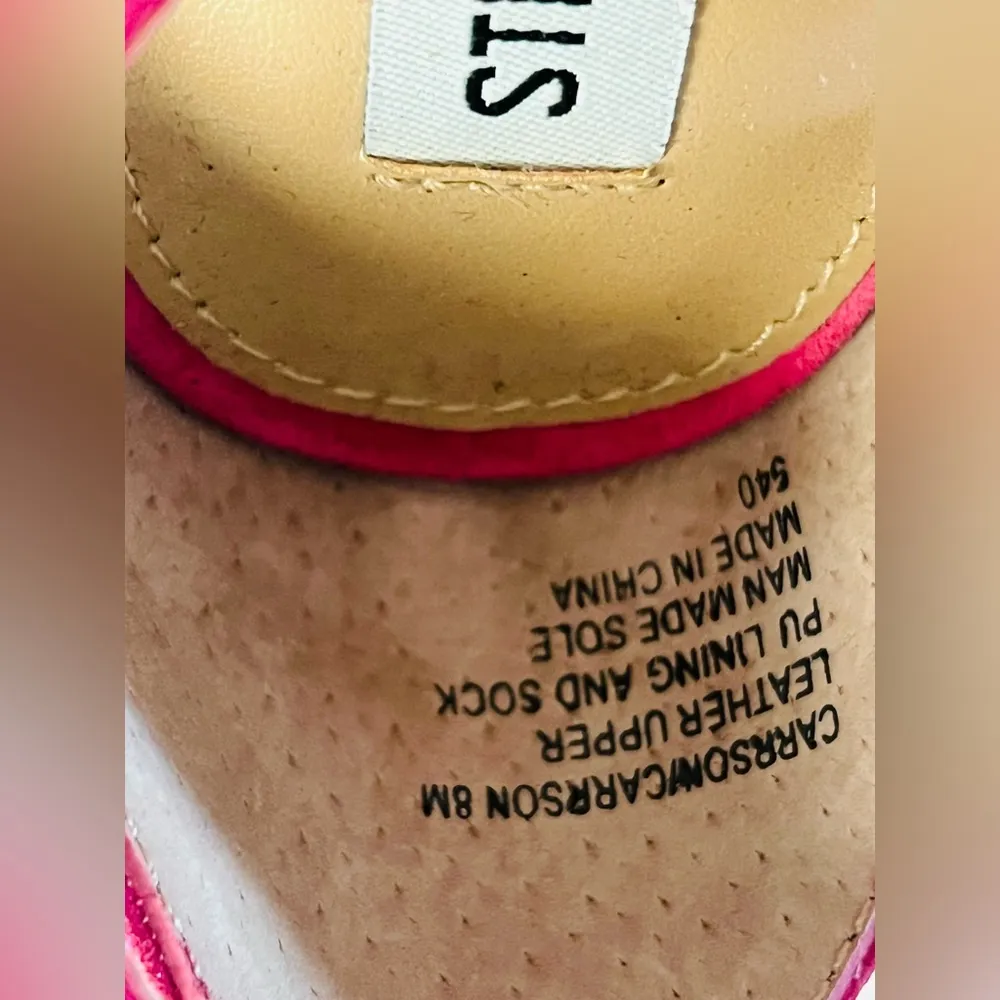 STEVE MADDEN Women's Carrson Ankle-strap Dress Sandals In Hot Pink size 8 - Image 3