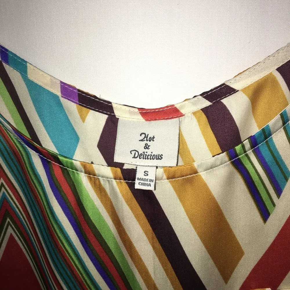 Hot & Delicious Multicolor Striped Dress - Image 2