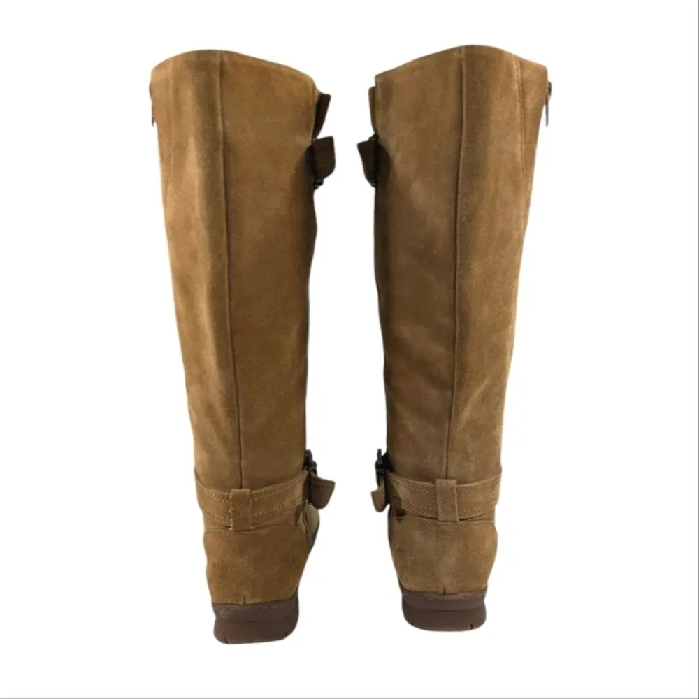 BOC Born on Comfort Tall Bohemian Style Suede Boots EUC $175 Size 6M S3053 Tan - Image 12
