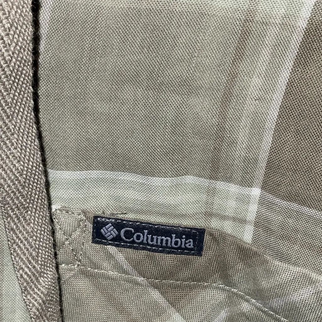 Columbia Men's Green Plaid Hooded Jacket - Image 2