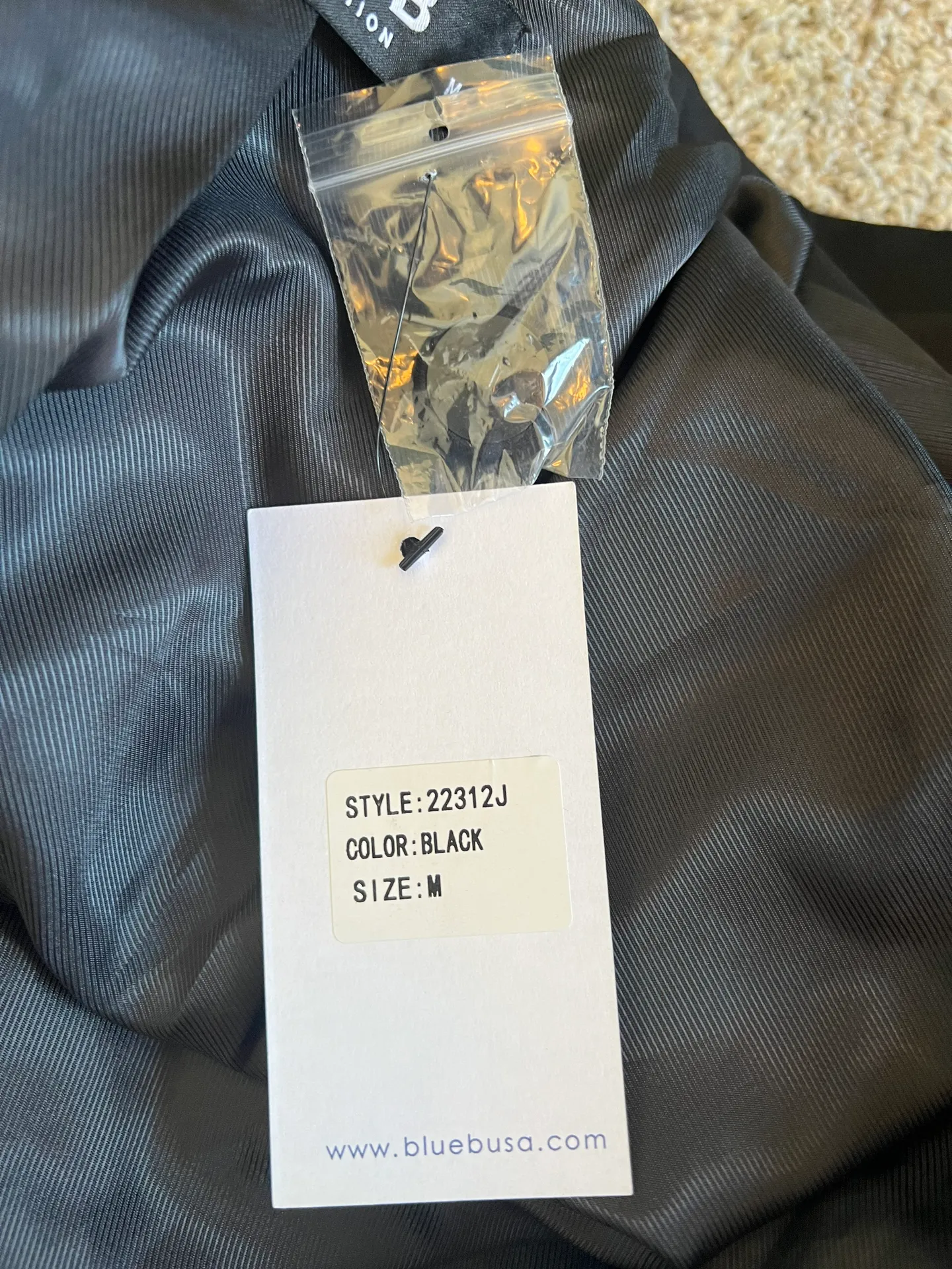 Black Fringe Suit Jacket Size M - Image 5