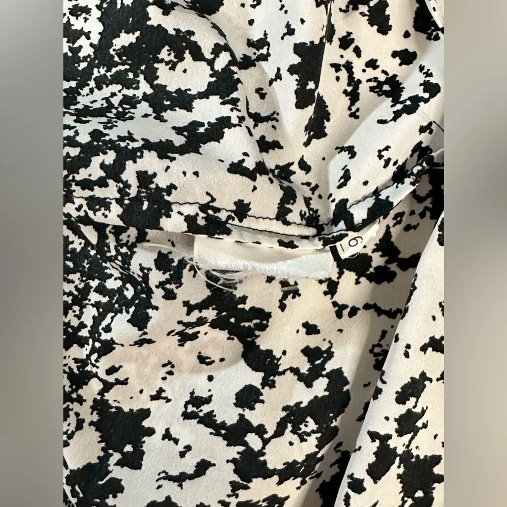 Banana Republic‎ Sleeveless Black White Abstract Pullover Size M Pre- Owned - Image 5