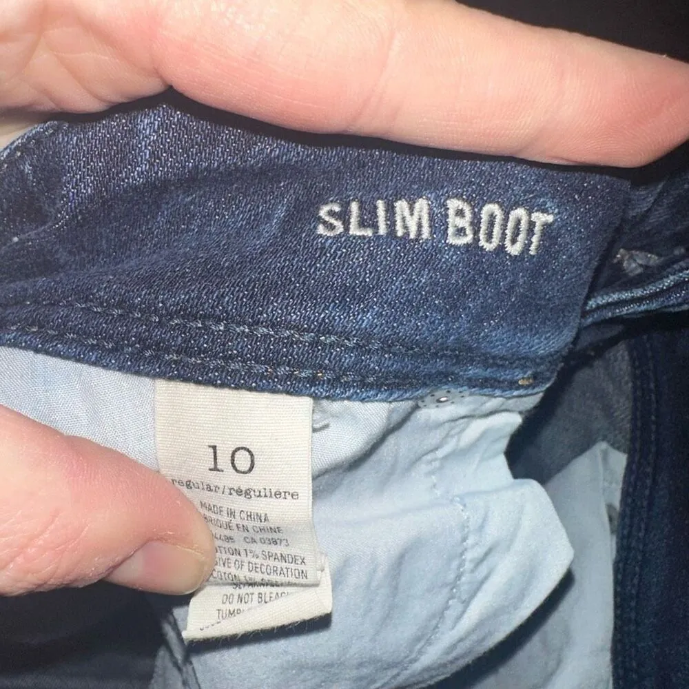 American Eagle slim boot size 10 cowboycore western jeans - Image 2