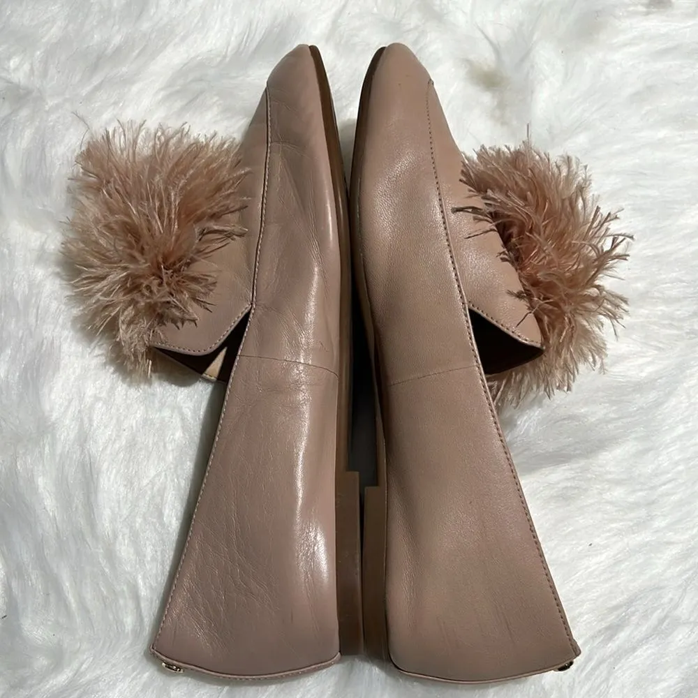 Michael Kors FARA LEATHER LOAFERS. Size 8.5. B74 Pink - Image 10