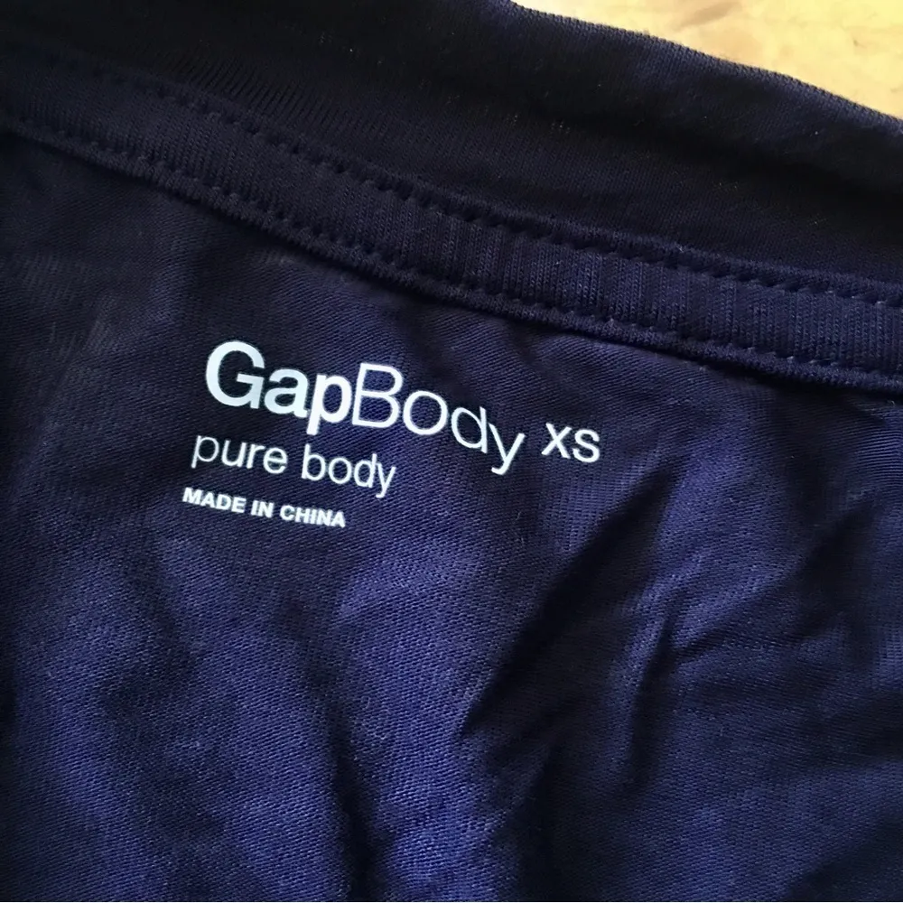 GAP Body Long Sleeve, Soft, Modal Tee, Navy Blue, Size XS - Image 4