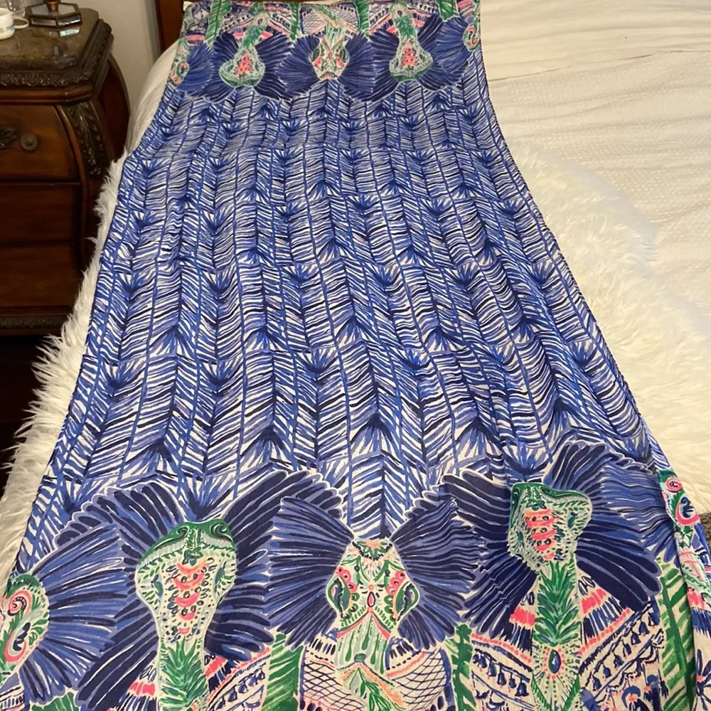 Lilly Pulitzer Scarf very beautiful size 80” long and wide 27” very long scarf - Image 10