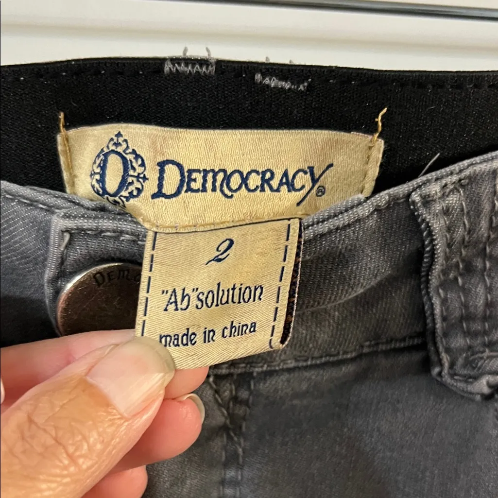 Democracy Charcoal Skinny Jeans - Image 2