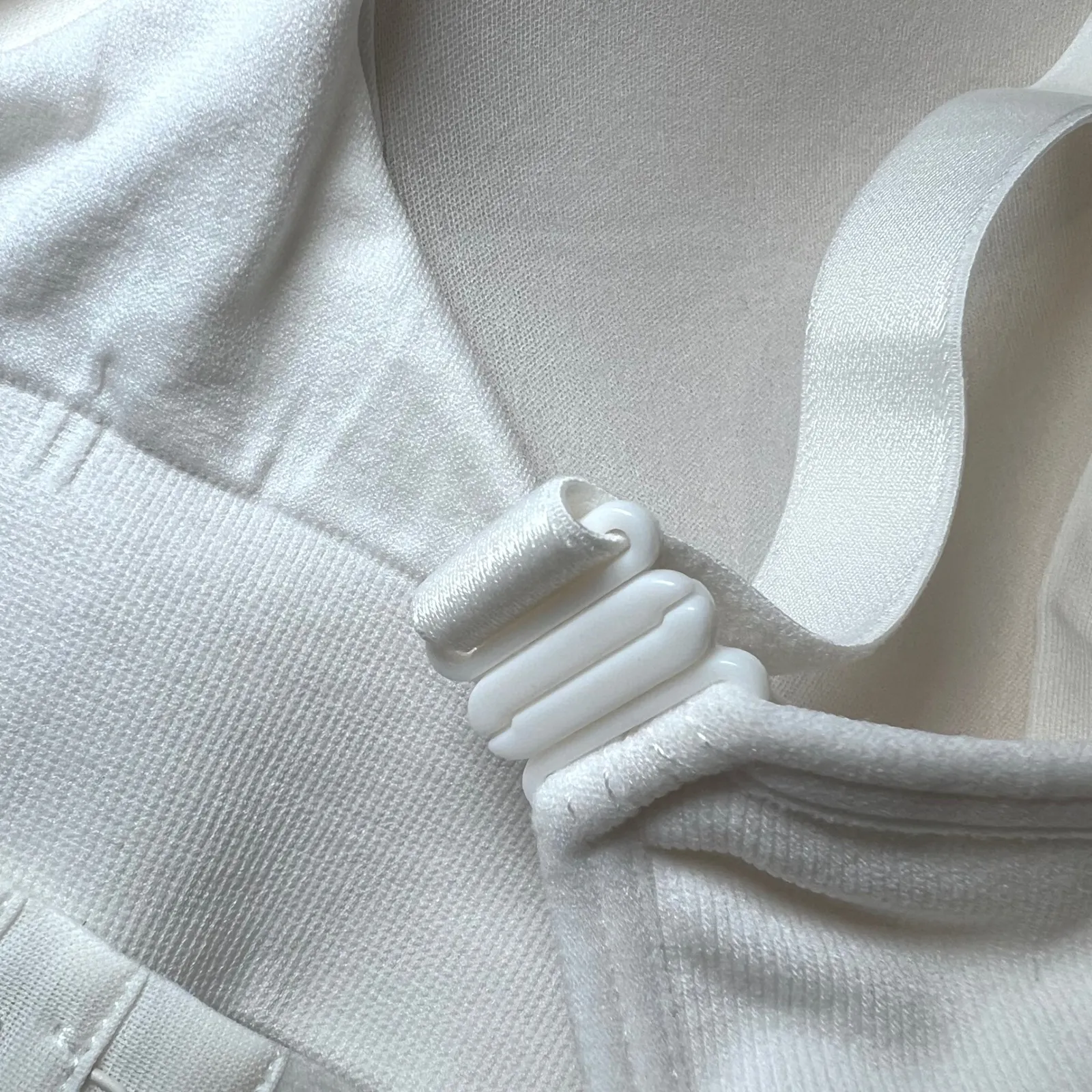 Auden Nursing Lightly Lined Seamless Bra Womens Medium White Adjustable Straps - Image 5