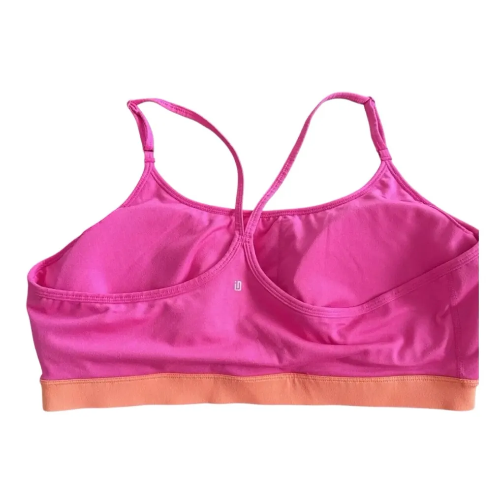 New ID Ideology Plus Size 2X Colorblocked Low-Impact Sports Bra Pink - Image 3