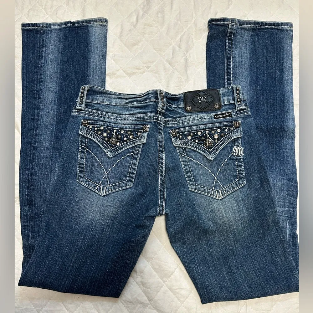 Miss Me Women's Blue Boot Cut Jeans - Image 6