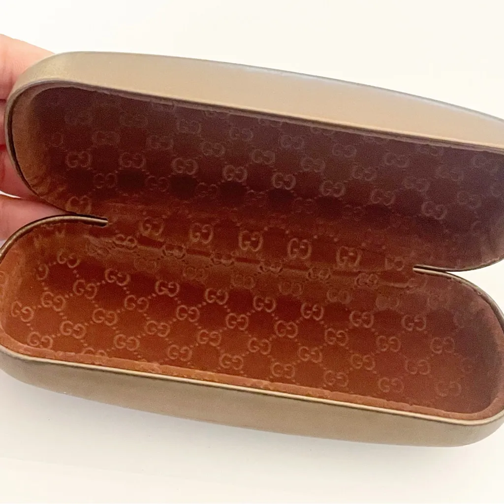 Gucci Bronze Hard Shell Sunglass‎ Eyeglass Eyewear Case - Image 2