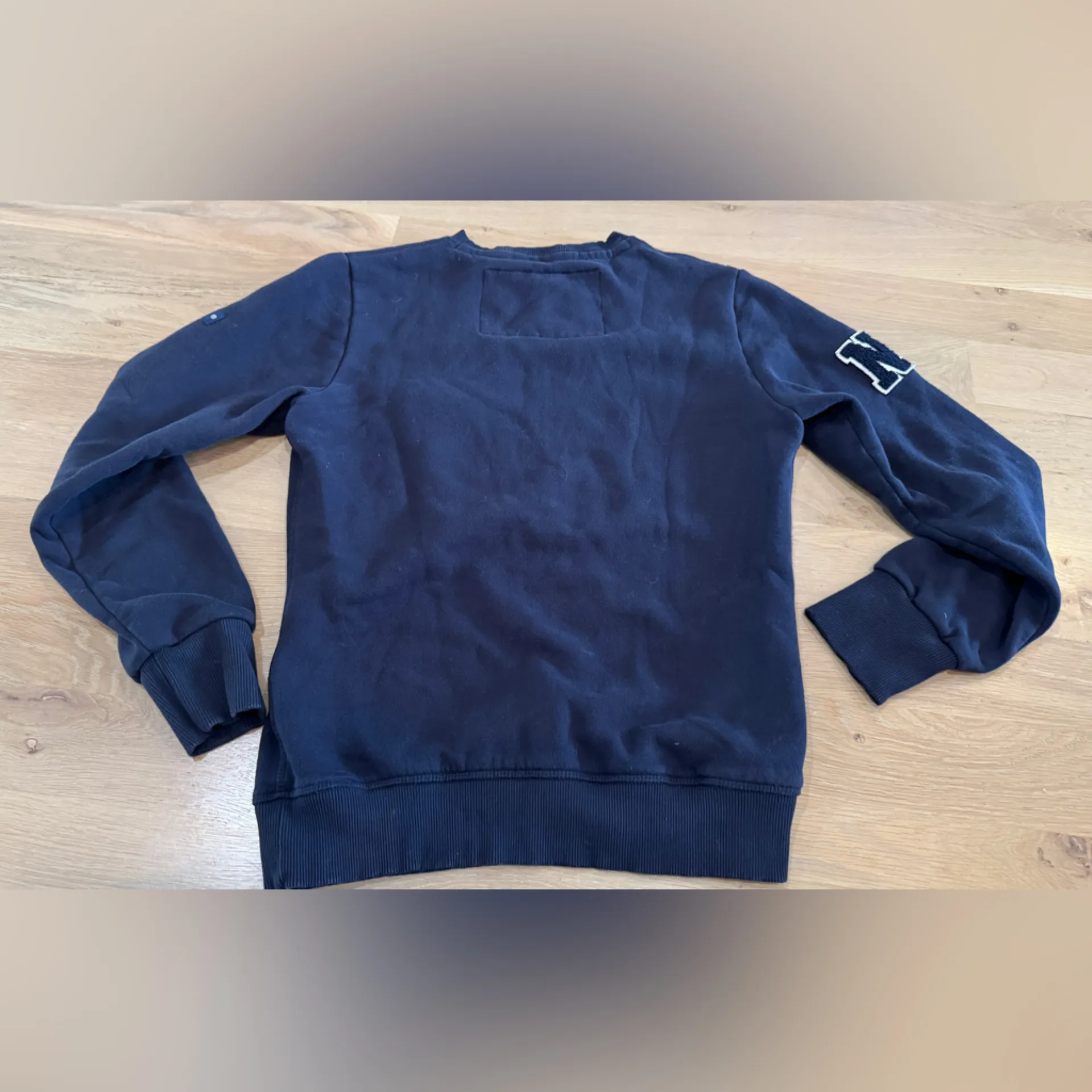 Superdry SDQB Superset Crew Sweatshirt navy blue size small - Image 15