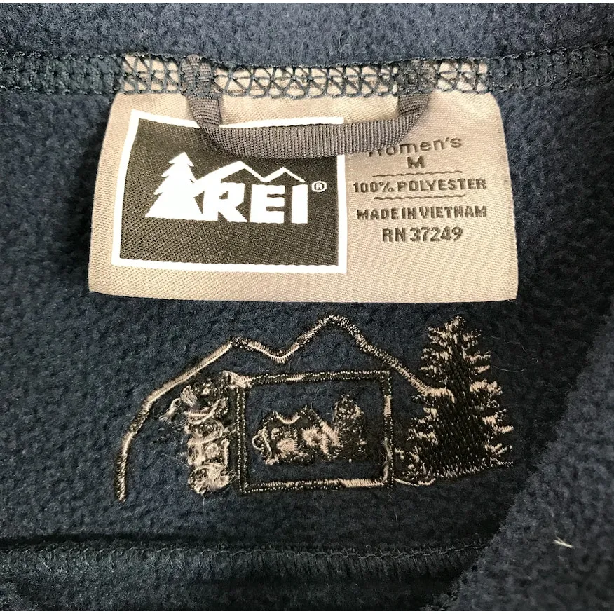 REI Polartec Fleece Full Zip Jacket Women M Blue Active Outdoor Everyday Comfort Size M - Image 11