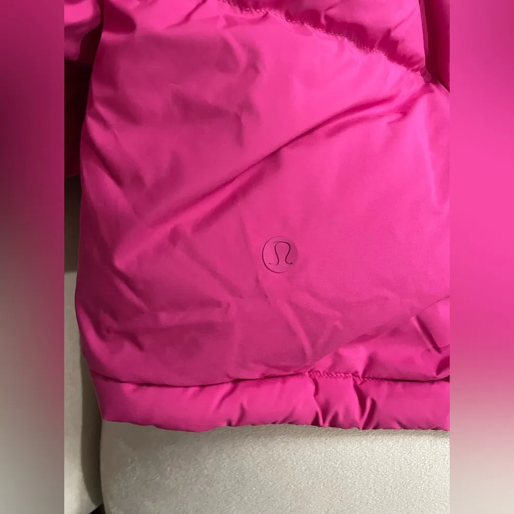 NEW Lululemon Wunder Puff Super Cropped Goose Down Hooded Jacket Sonic Pink 12 - Image 12
