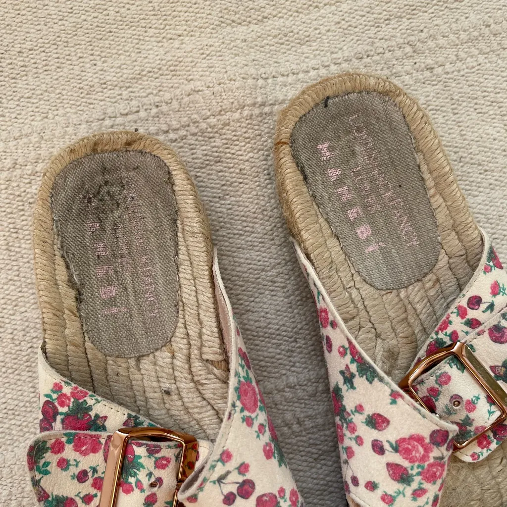 LoveShackFancy X Manebi Nordic Sandals in Fruity Punch Sz US 8 - Image 2