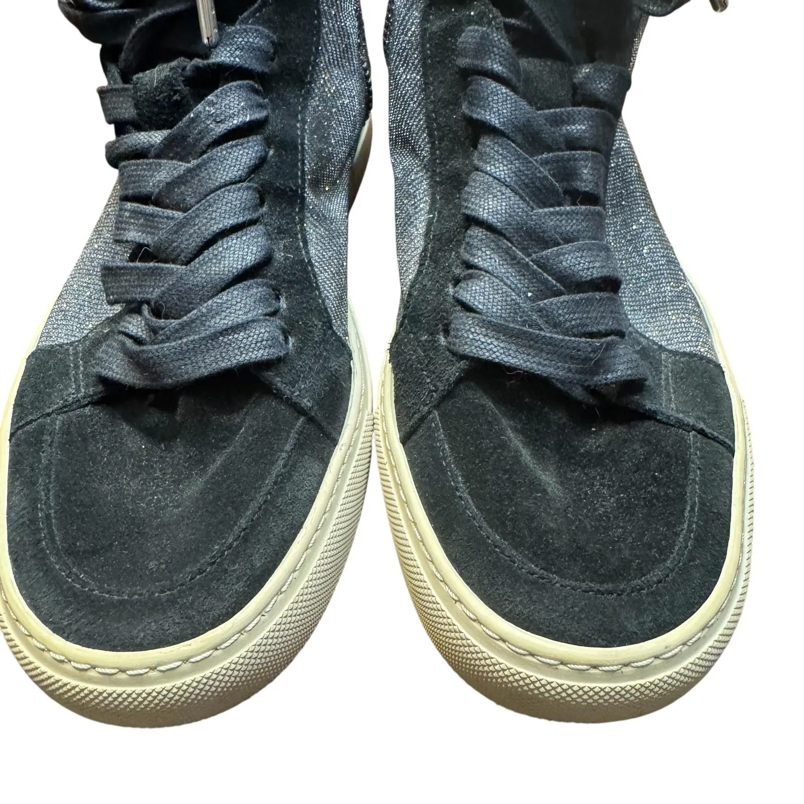 Zadig & Voltaire Shoes Womens Size EU 38 Black High Top Leather Side Zip Buckle - Image 3