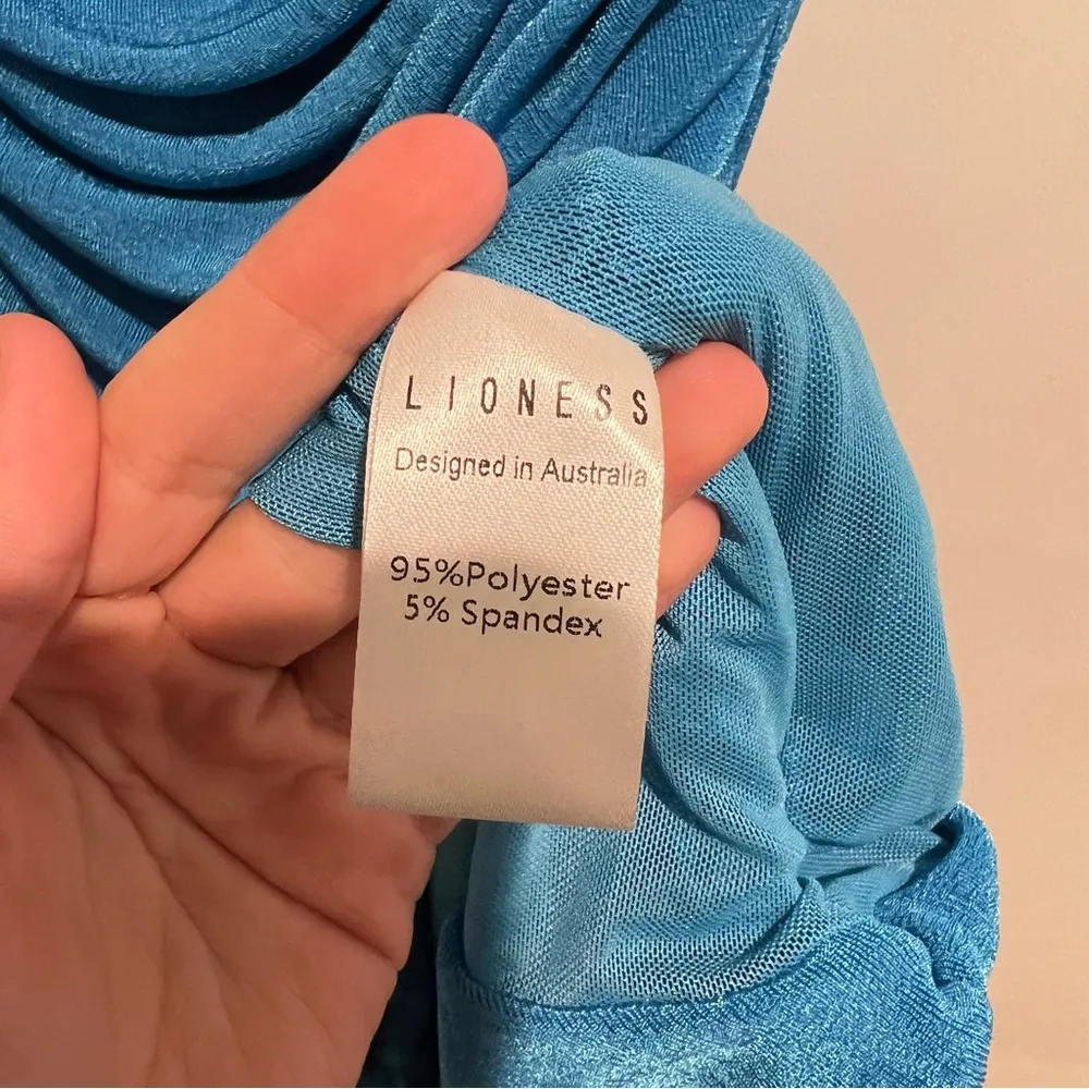 NEW Lioness One Shoulder Ruched Bright Blue Mini Dress - Image 10