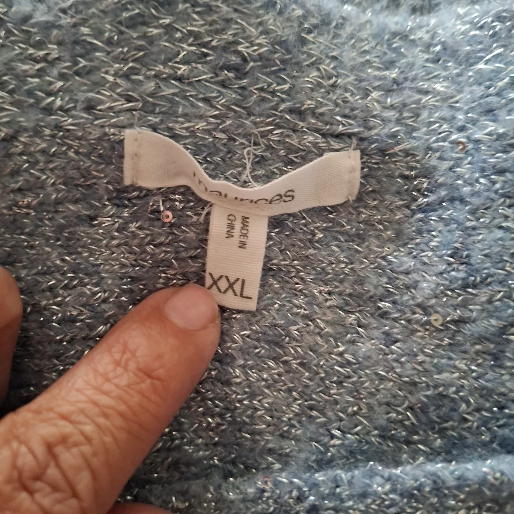 Maurices XXL Women's Blue Sweater - Image 11