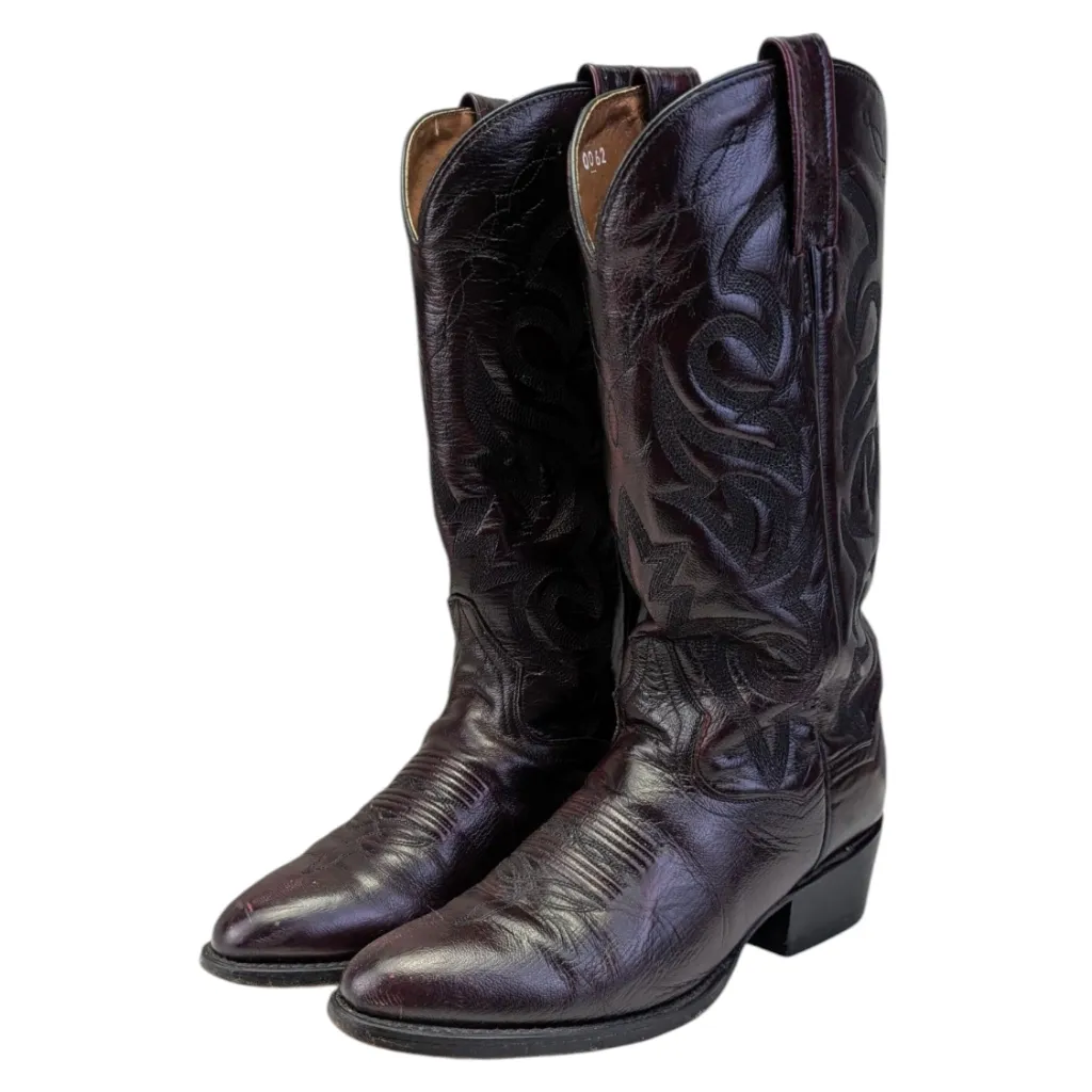 Dan Post Milwaukee Blackcherry Boots 2112 GUC $230 Size 7D/8.5L  S3942 - Image 9