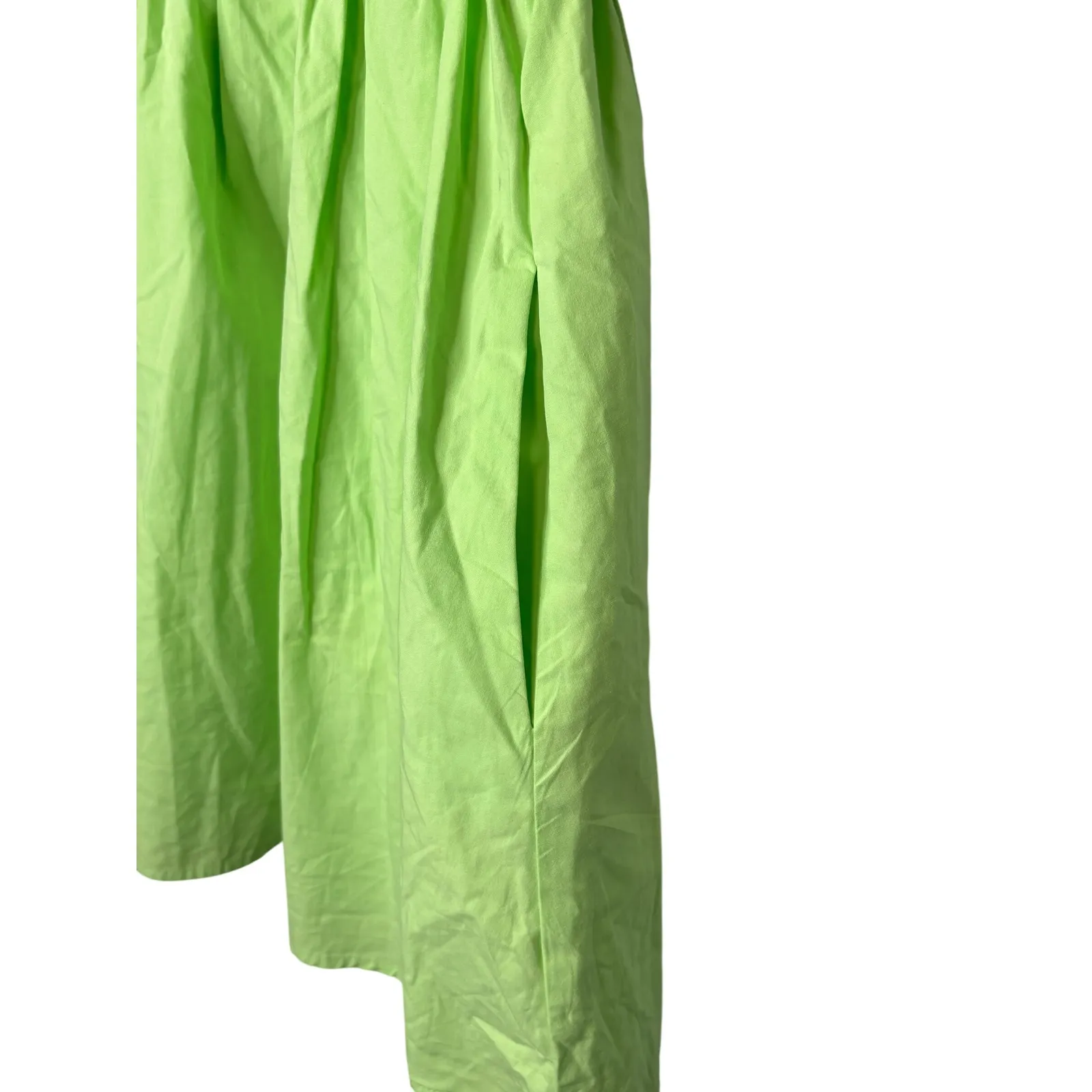 Fantastic Fawn Disco Cowgirl Mini Dress Green Sequin Puff Sleeve Size Medium - Image 10