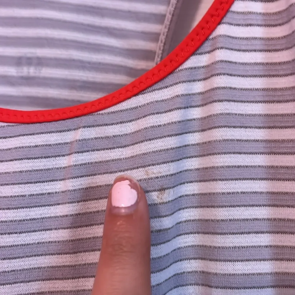 Lululemon Striped Tank Top with Red Accents - Image 2