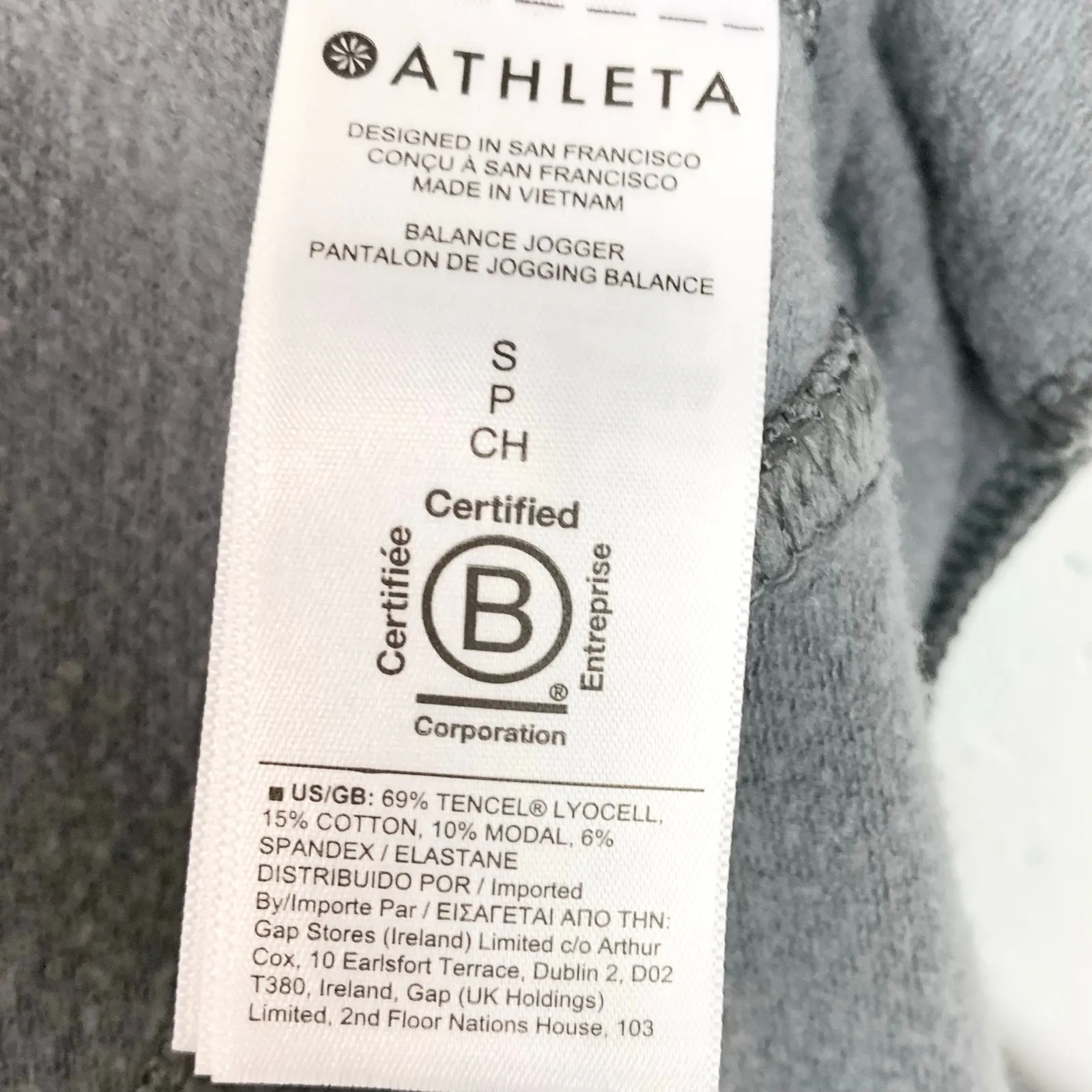 Athleta Balance Jogger Pants Grey Plush Nirvana Brushed Interior Size Small - Image 5