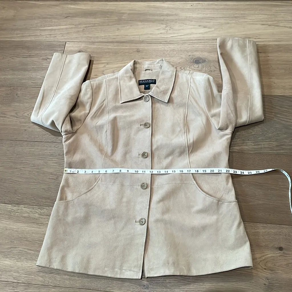 Bernardo Vintage Women's Camel/TanGenuine Leather/Suede Jacket XL - Image 8