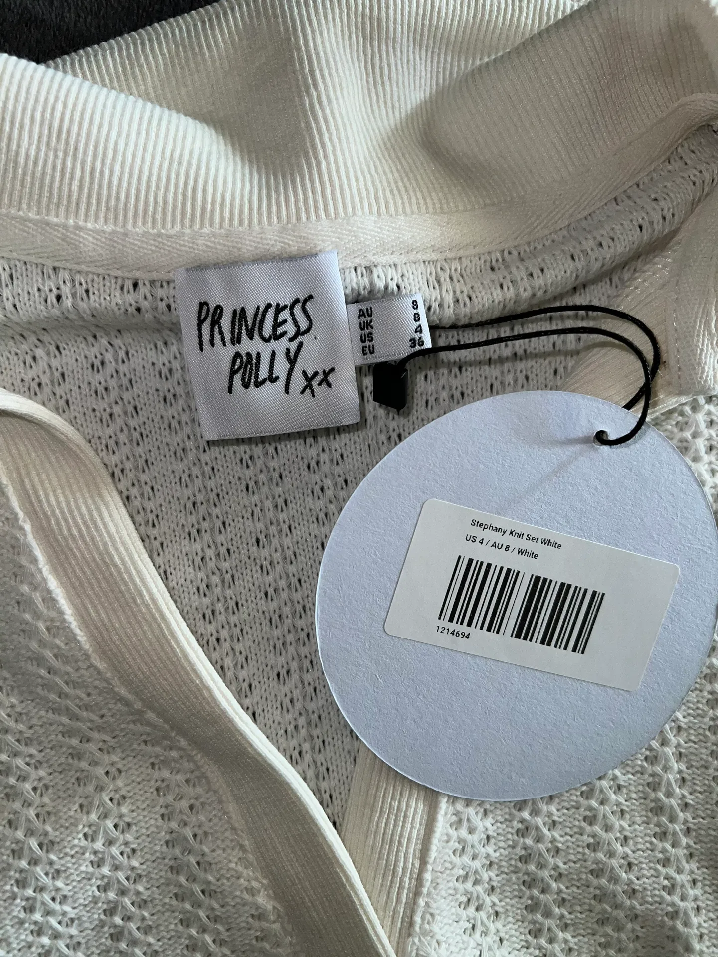 Stephany Knit Top in White - Image 9