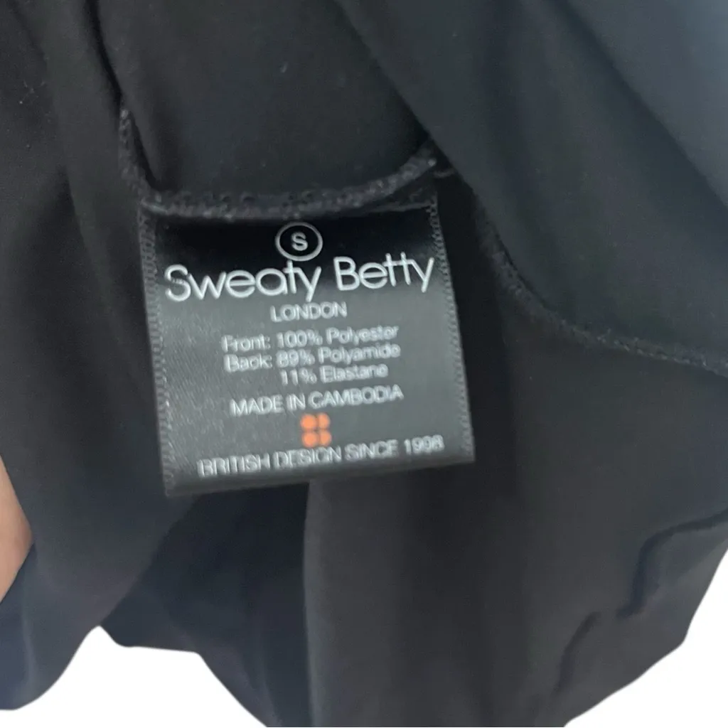 Sweaty Betty Black Mesh Back Racerback Tank Top Size Small Activewear Singlet - Image 9