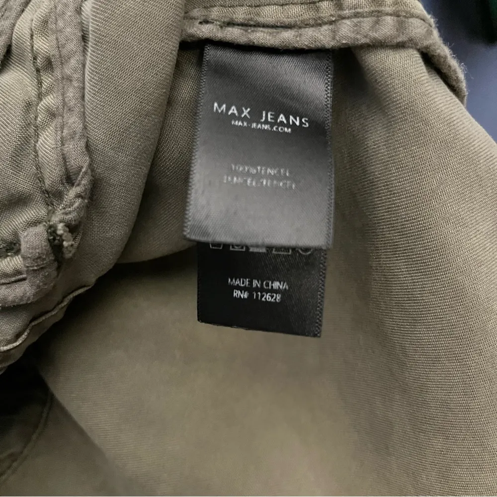 Max Jeans Olive Green Sleeveless Vest - Image 4