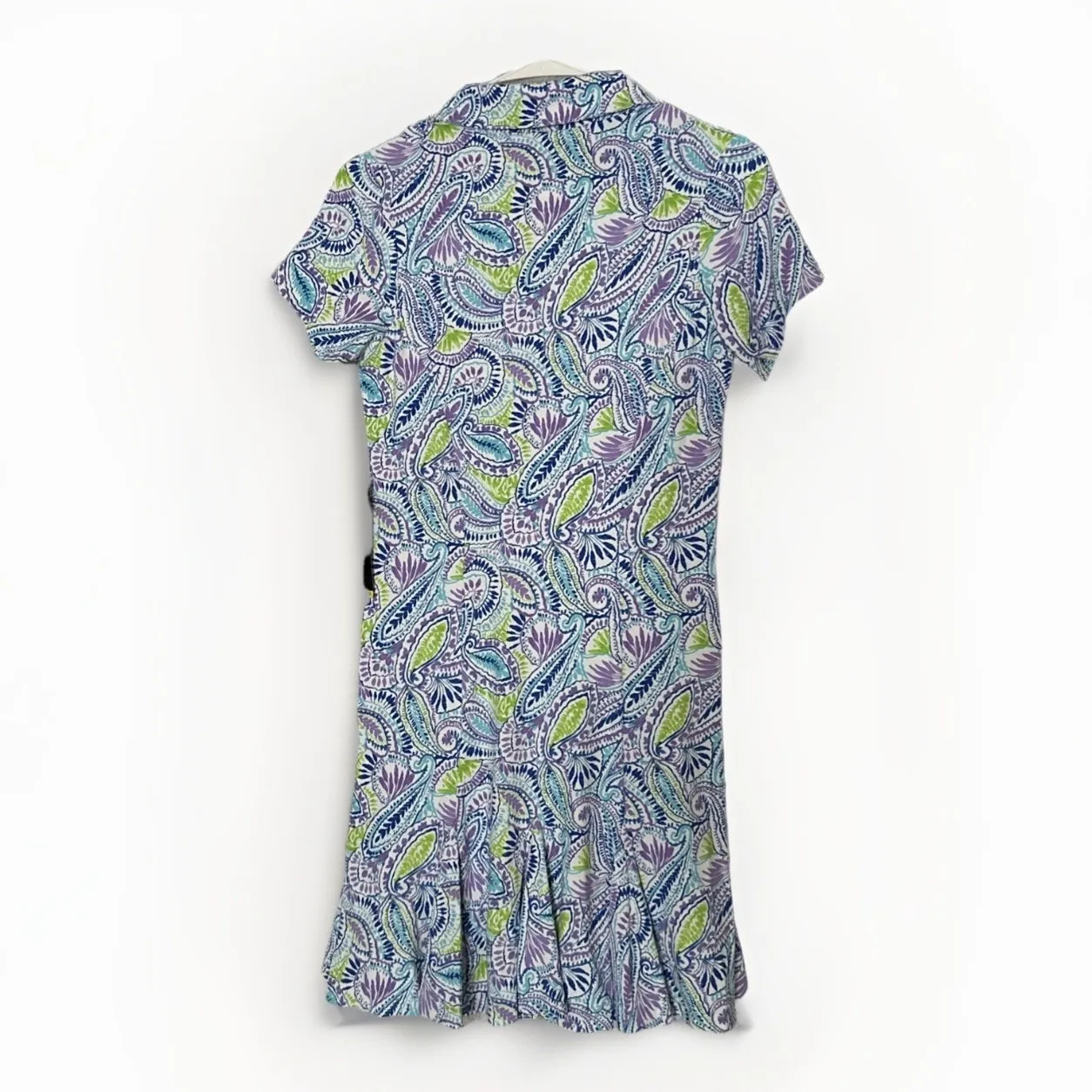 IBKUL Massie Plum Print Dress‎ Lavender Multi XS UPF 50+ Golf Pickleball Tennis Size 0 - Image 2