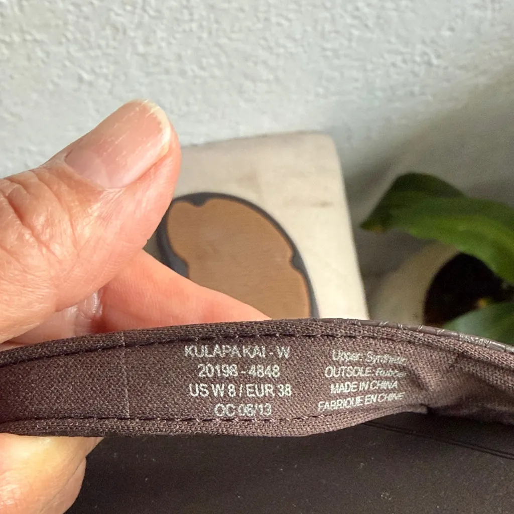 Olukai Kulapa Kai Brown Flip Flops Size 8 - Image 4