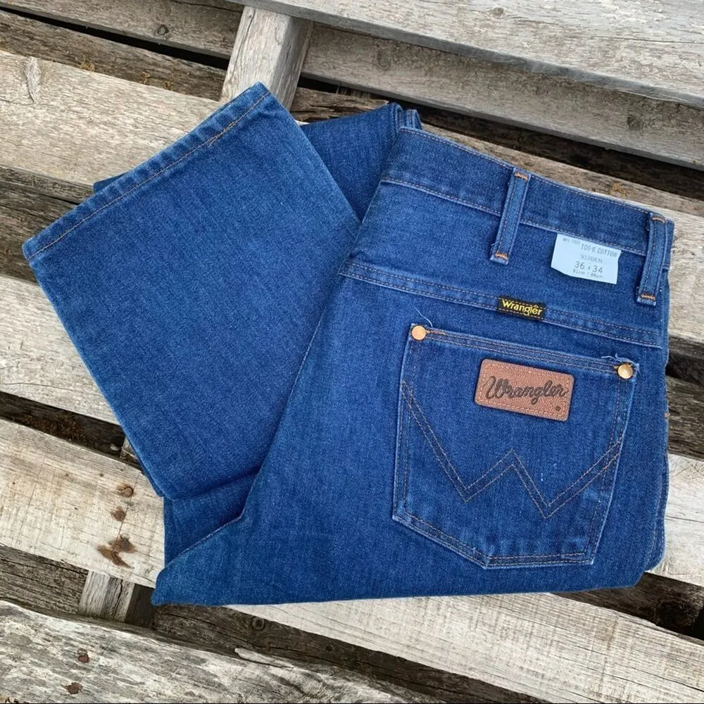 Vintage 70s Wrangler 912 No Fault Jeans high rise  36x34 - Image 5