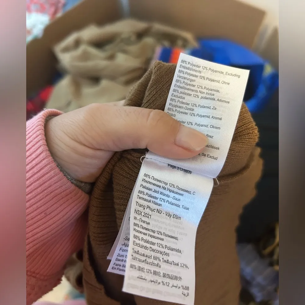 Cotton On Tan Ribbed Sweater Dress - Image 3