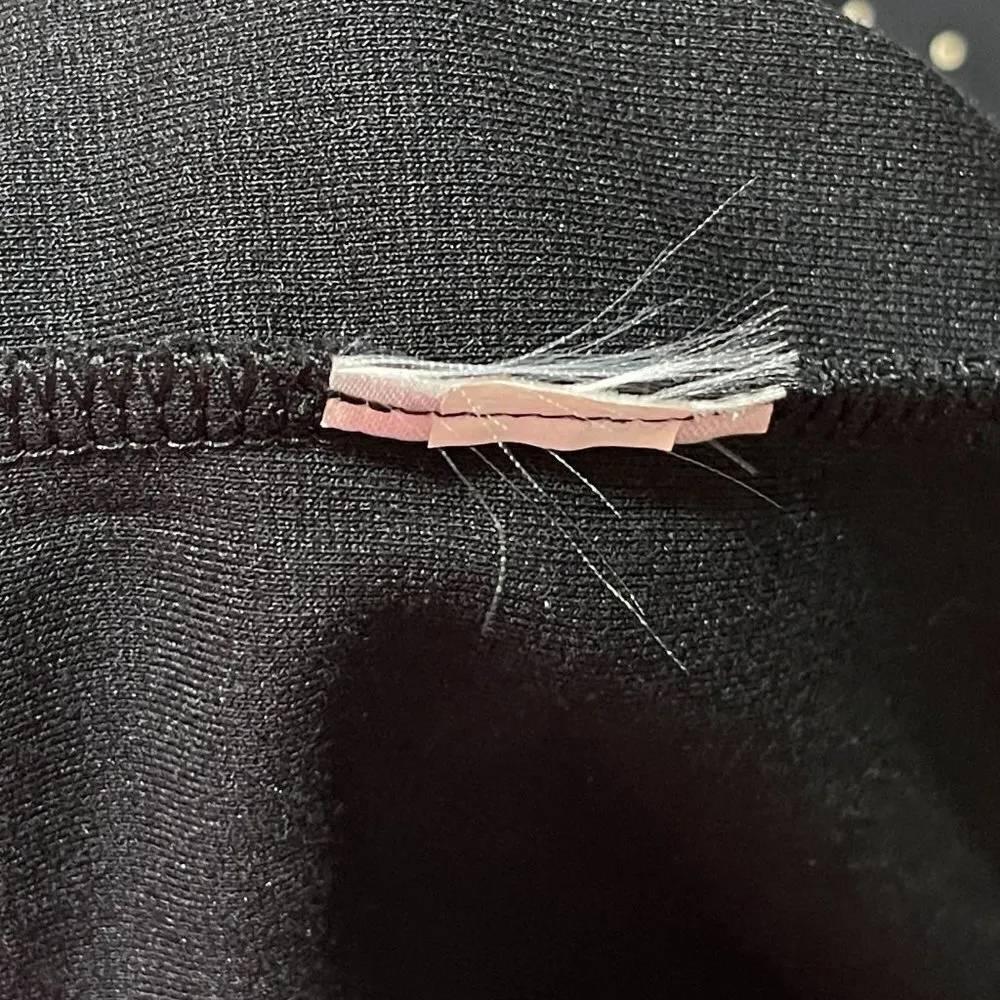 Old Navy Dot Swing Dress Black Tan Crew Neck Short Sleeve Size L Large - Image 6