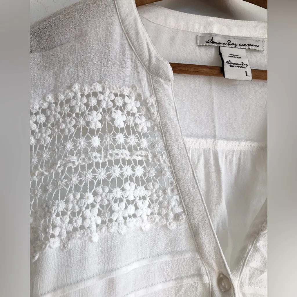 American Rag Lace Babydolll Top Size L - Image 5