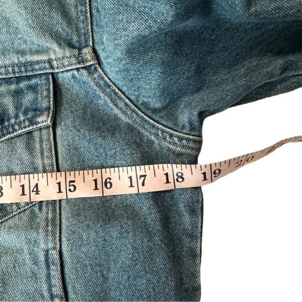 NY & CO Denim Jean Jacket Button Down size Small Blue - Image 3
