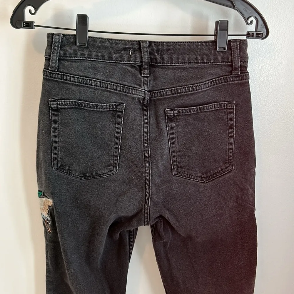 Sandro Paris Vegas Embroidered Black Jeans - Image 7