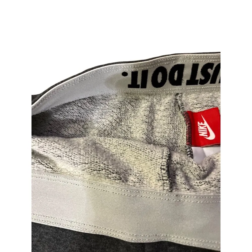 Nike Rally Gray Cotton Shorts Womens M With Logo & Drawstring - Image 12