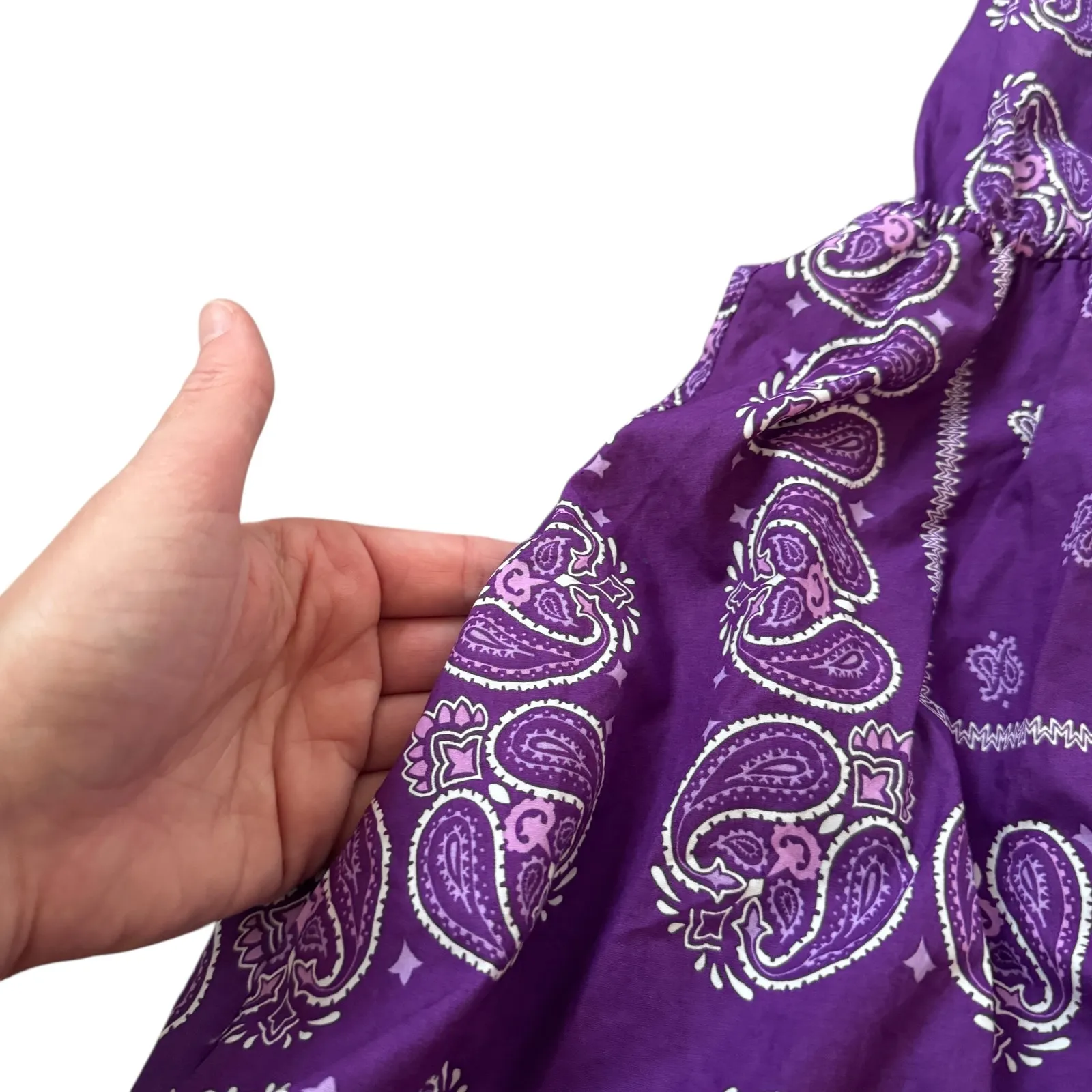 Maje Purple Paisley Mini Dress - Image 9