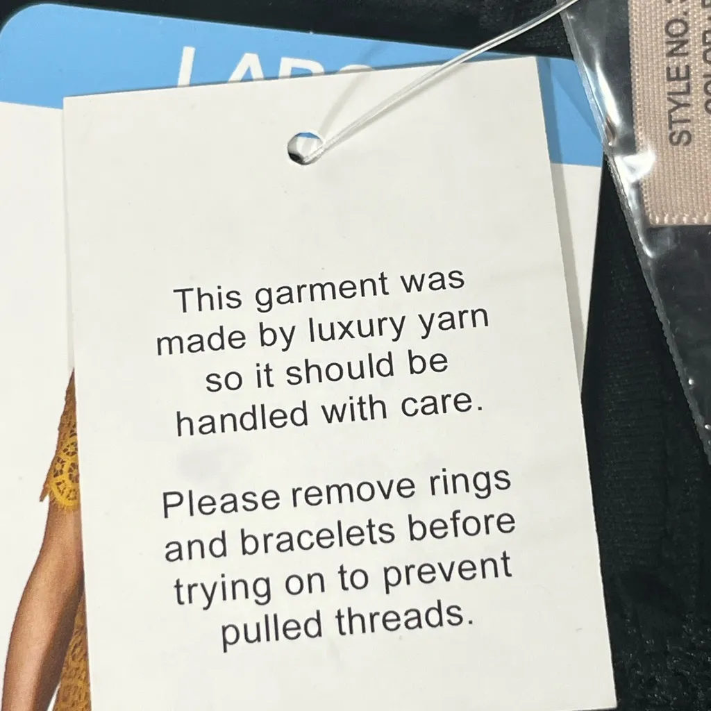 PHILOSOPHY CROCHET BLACK LACE TOP OVERLAY LINED WOMEN LG‎ NEW WITH TAGS - Image 9