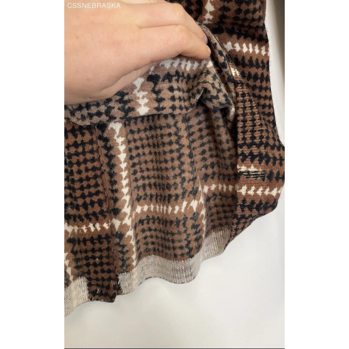 Talbots Brown‎ Womens Merino Wool Cardigan Sweater Brown Button Up - Size XL - Image 4